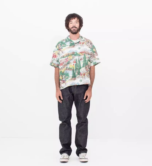VISVIM CROSBY WASHI CHIRIMEN 0125105011002