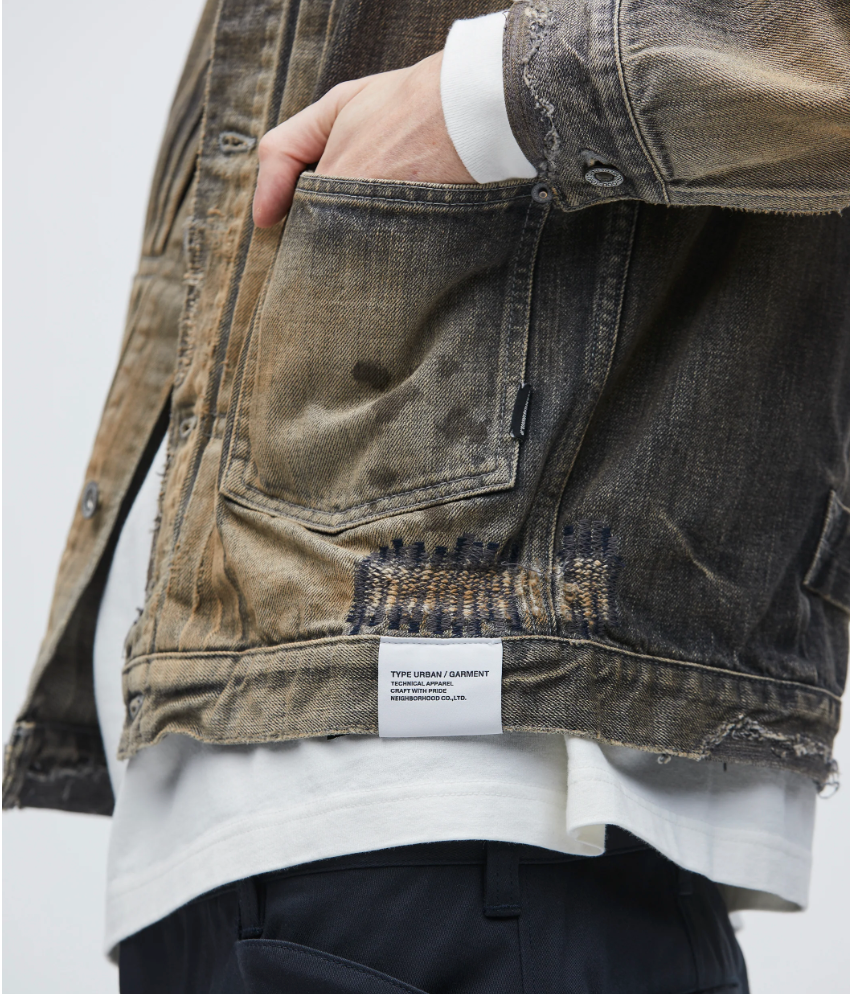 NEIGHBORHOOD SAVAGE DENIM TYPE-1 JACKET MOD 251XBNH-JKM01