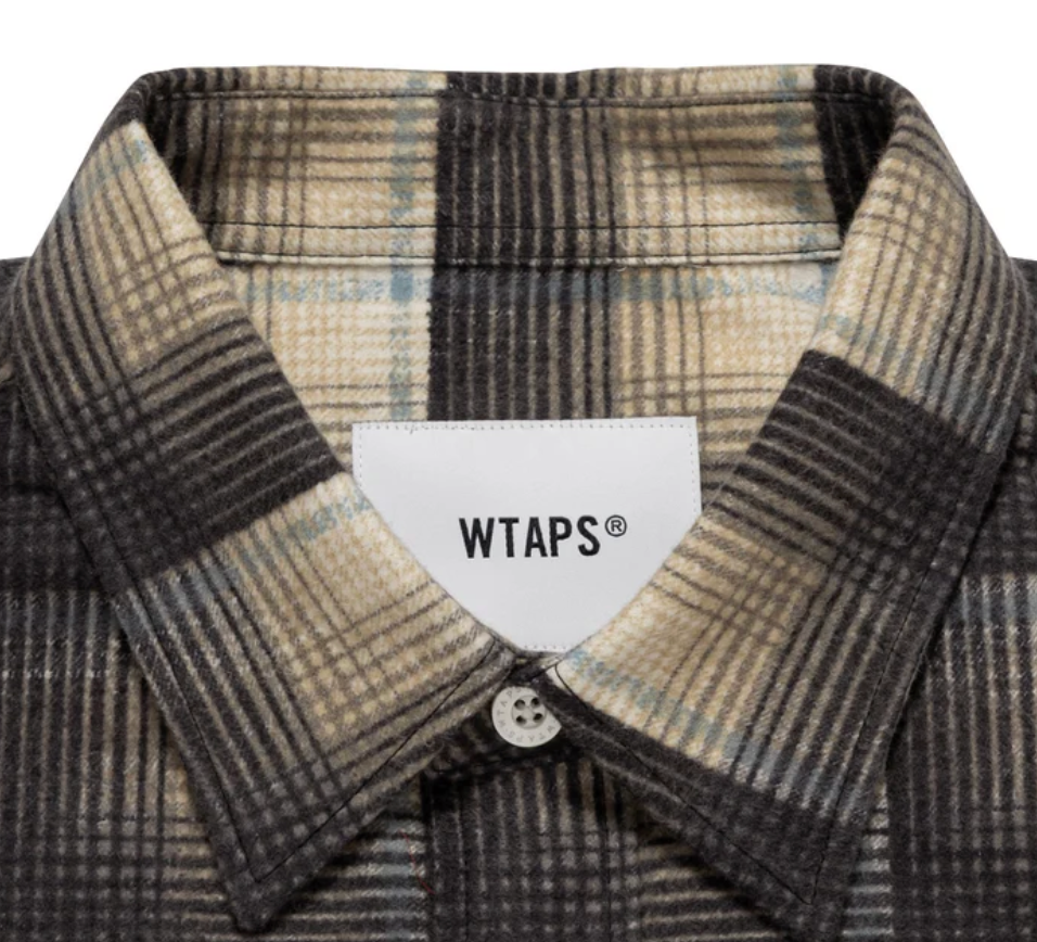 WTAPS TXT 02 / LS / COTTON. FLANNEL. TEXTILE. OF 261TQDT-SHM02