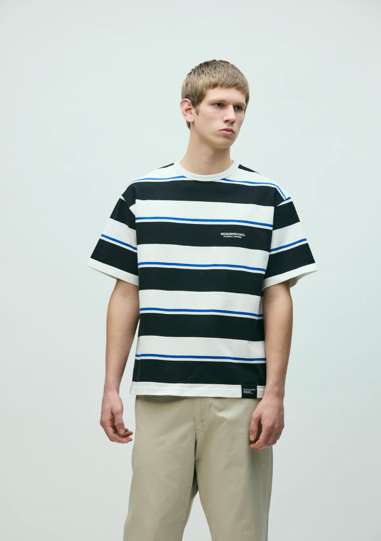 NEIGHBORHOOD BORDER CREW NECK SS 261UWNH-CSM13