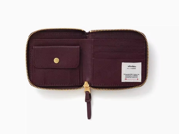 VISVIM LEATHER BI-FOLD (KNGR)0125103003027