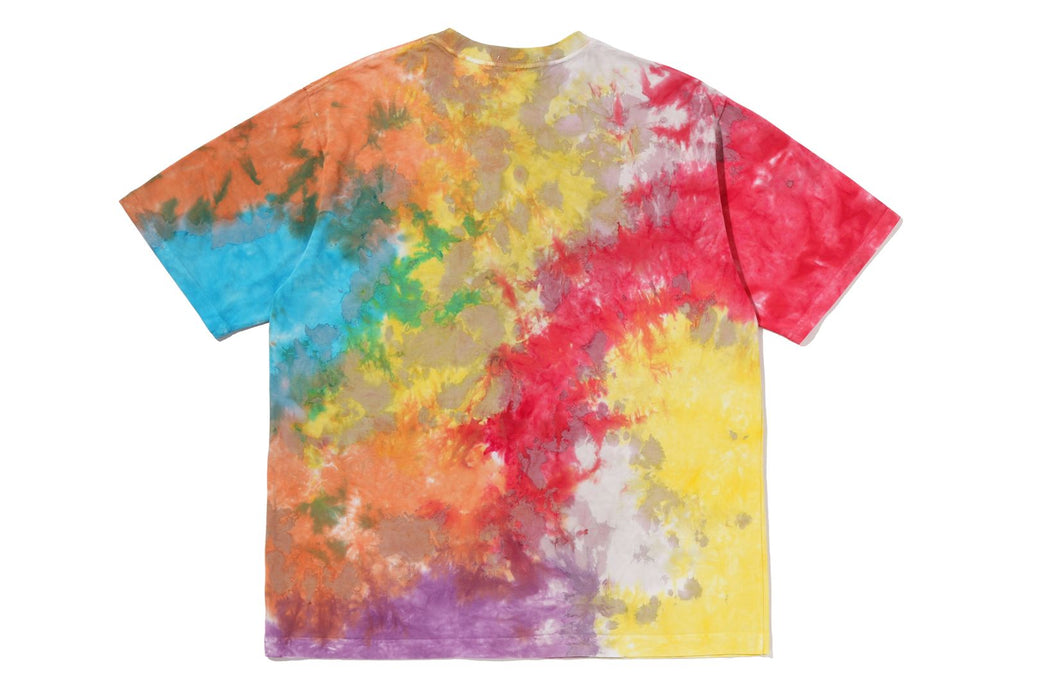 BAPE TIE DYE COLLEGE RELAXED T-SHIRT 1M30-109-004