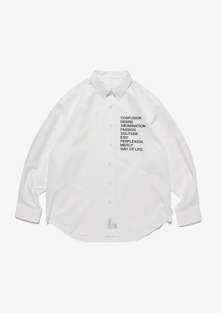 WTAPS BD 01 LS CTPL OXFORD RF SHIRT 261CWDT-SHM02