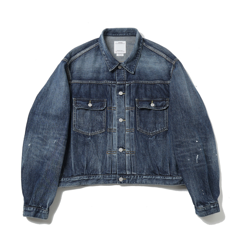 VISVIM SS 101X JKT DMGD-1010 DENIM JACKET 0126105006003
