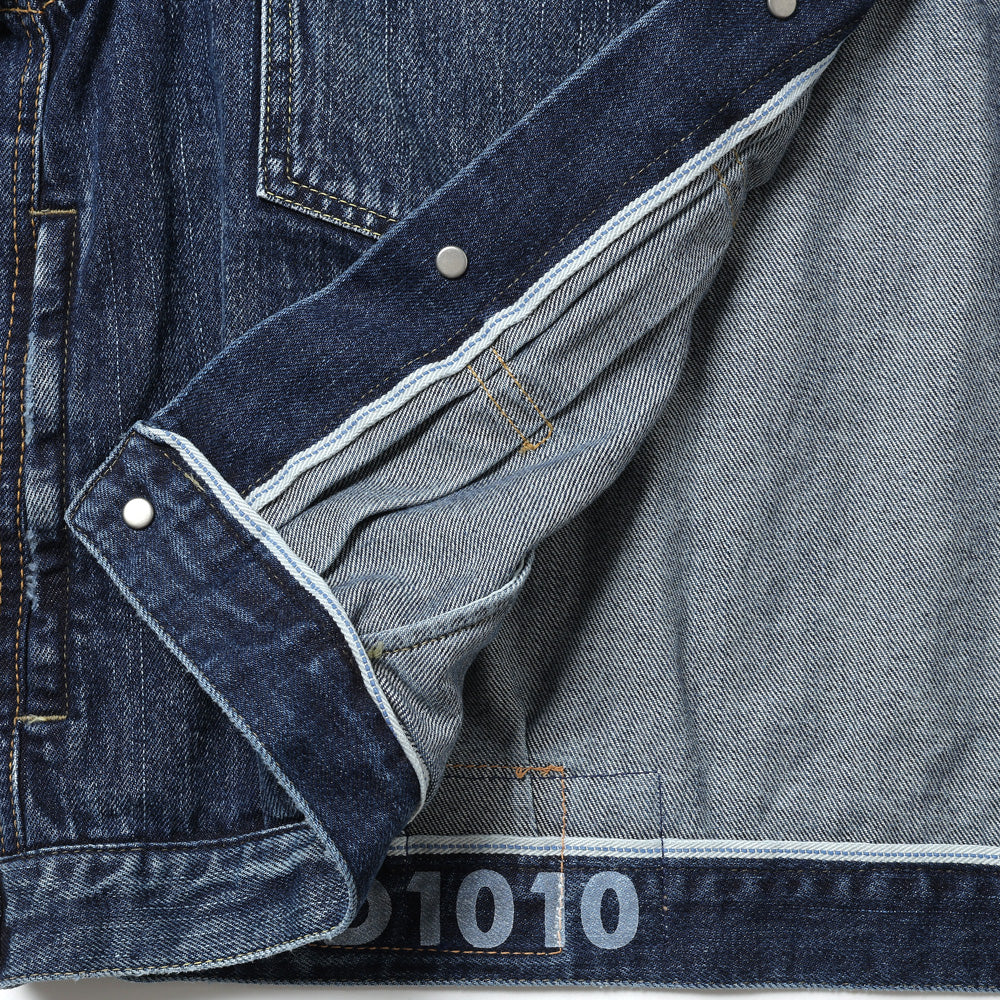 VISVIM SS 101X JKT DMGD-1010 DENIM JACKET 0126105006003