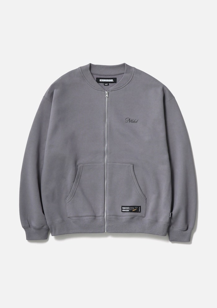 NEIGHBORHOOD PLAIN SWEAT ZIP JACKET 252UWNH-CSM06