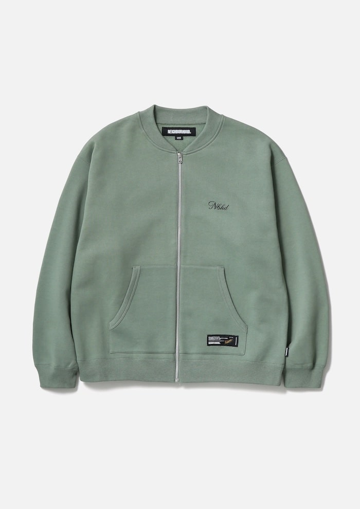 NEIGHBORHOOD PLAIN SWEAT ZIP JACKET 252UWNH-CSM06