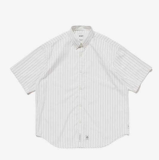 WTAPS BD 03 / SS / COTTON. BROADCLOTH. TEXTILE. THOMAS MASON 251TQDT-SHM07