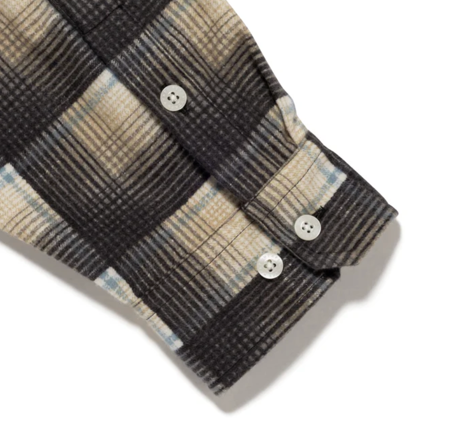 WTAPS TXT 02 / LS / COTTON. FLANNEL. TEXTILE. OF 261TQDT-SHM02