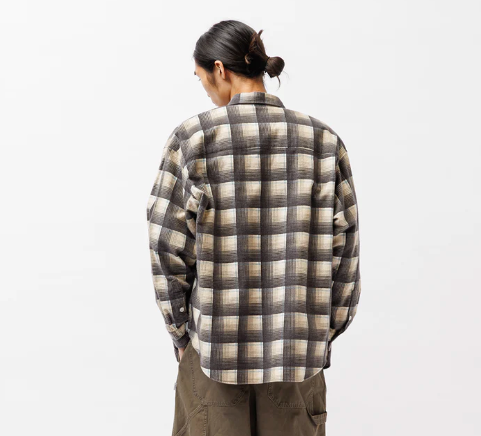 WTAPS TXT 02 / LS / COTTON. FLANNEL. TEXTILE. OF 261TQDT-SHM02