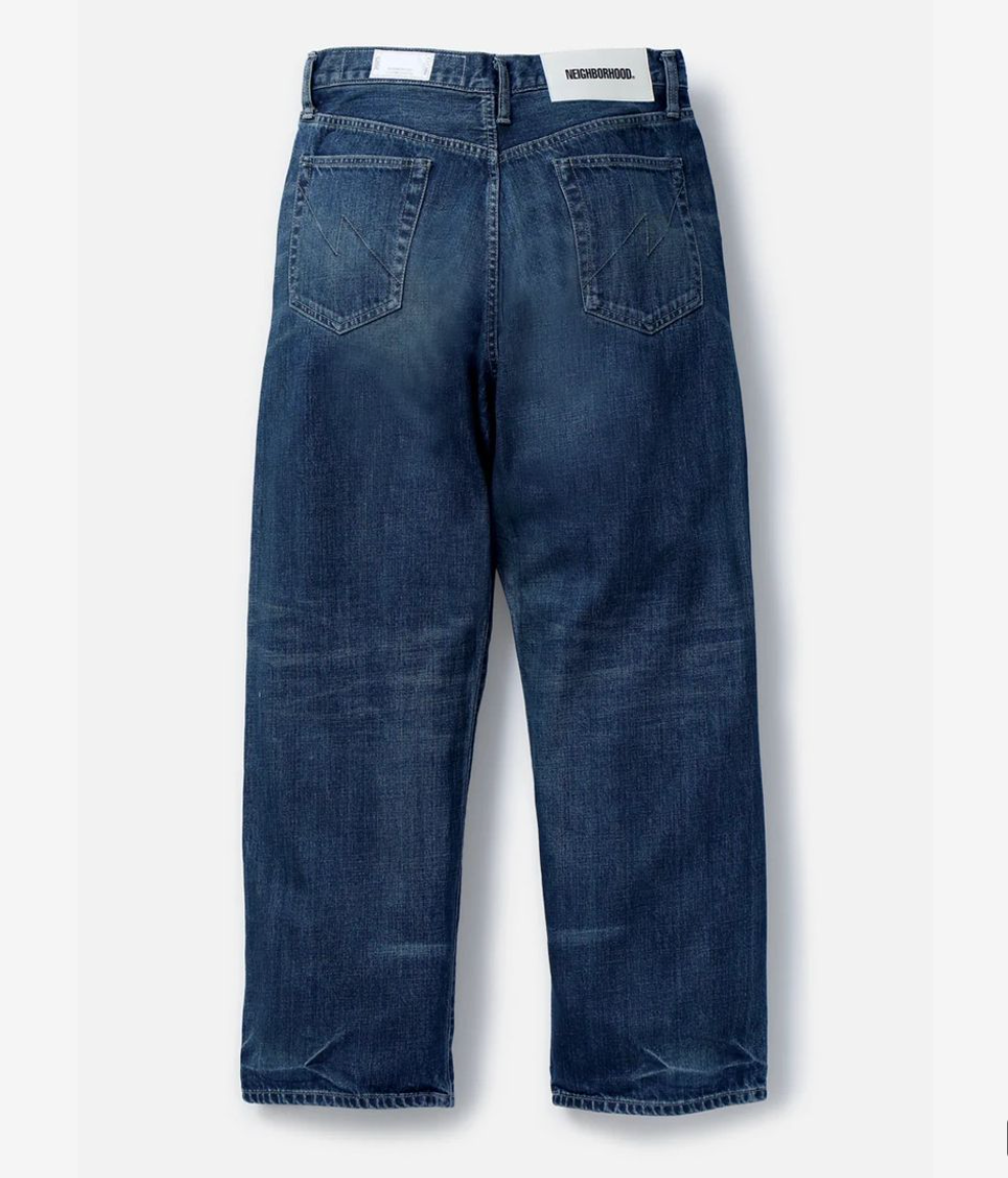 NEIGHBORHOOD WASHED DENIM DP WIDE PANTS 252XBNH-PTM04