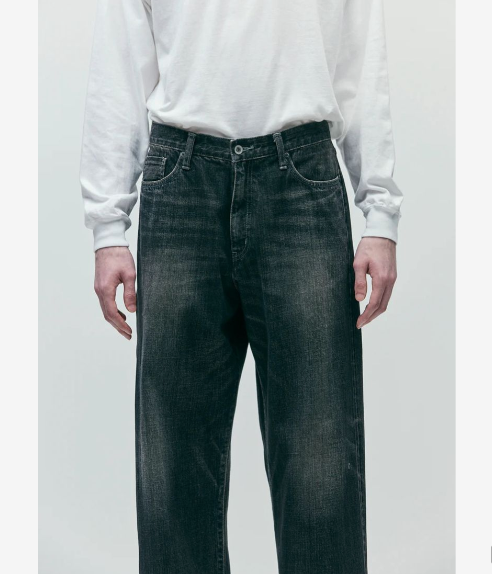 NEIGHBORHOOD WASHED DENIM DP WIDE PANTS 252XBNH-PTM04