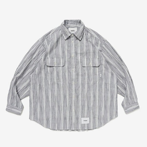 WTAPS WCPO 02 CTPL DOBBY TEXTILE SHIRT 251WVDT-SHM04