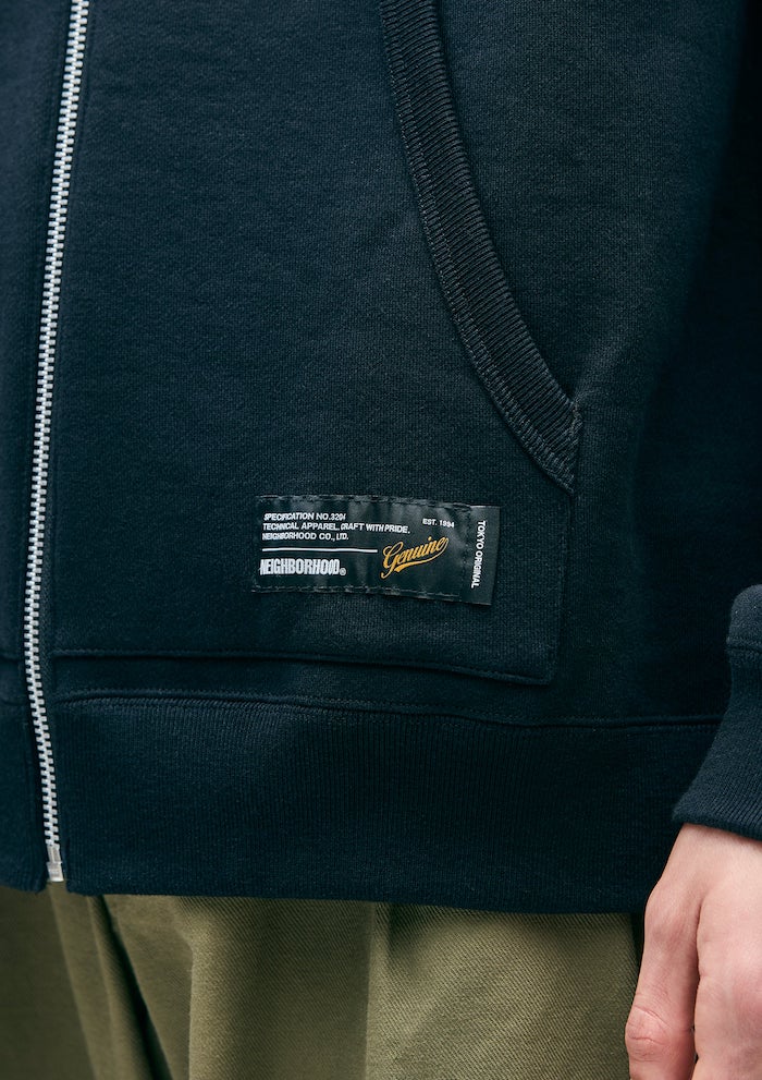 NEIGHBORHOOD PLAIN SWEAT ZIP JACKET 252UWNH-CSM06
