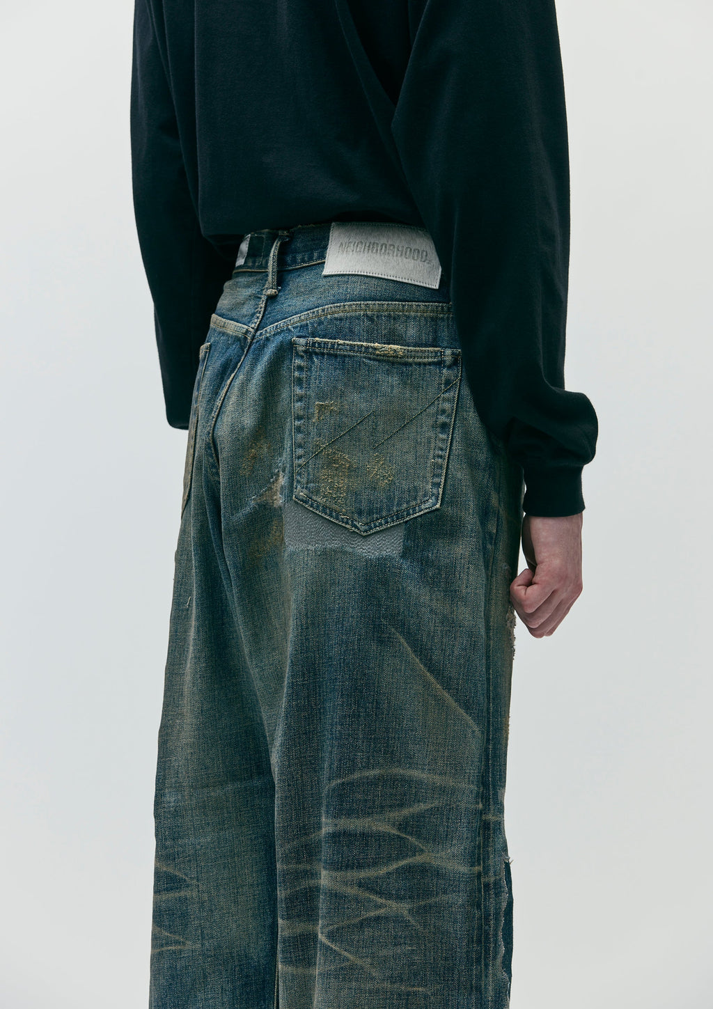 NEIGHBORHOOD SAVAGE DENIM DP WIDE PANTS 252XBNH-PTM07