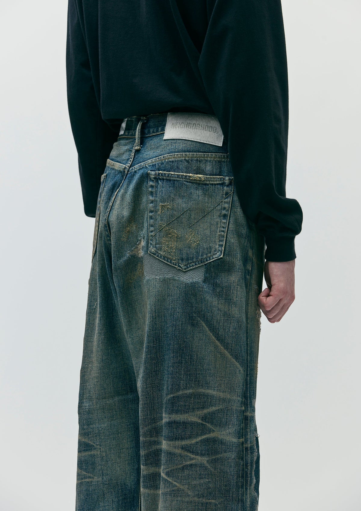 NEIGHBORHOOD SAVAGE DENIM DP WIDE PANTS 252XBNH-PTM07