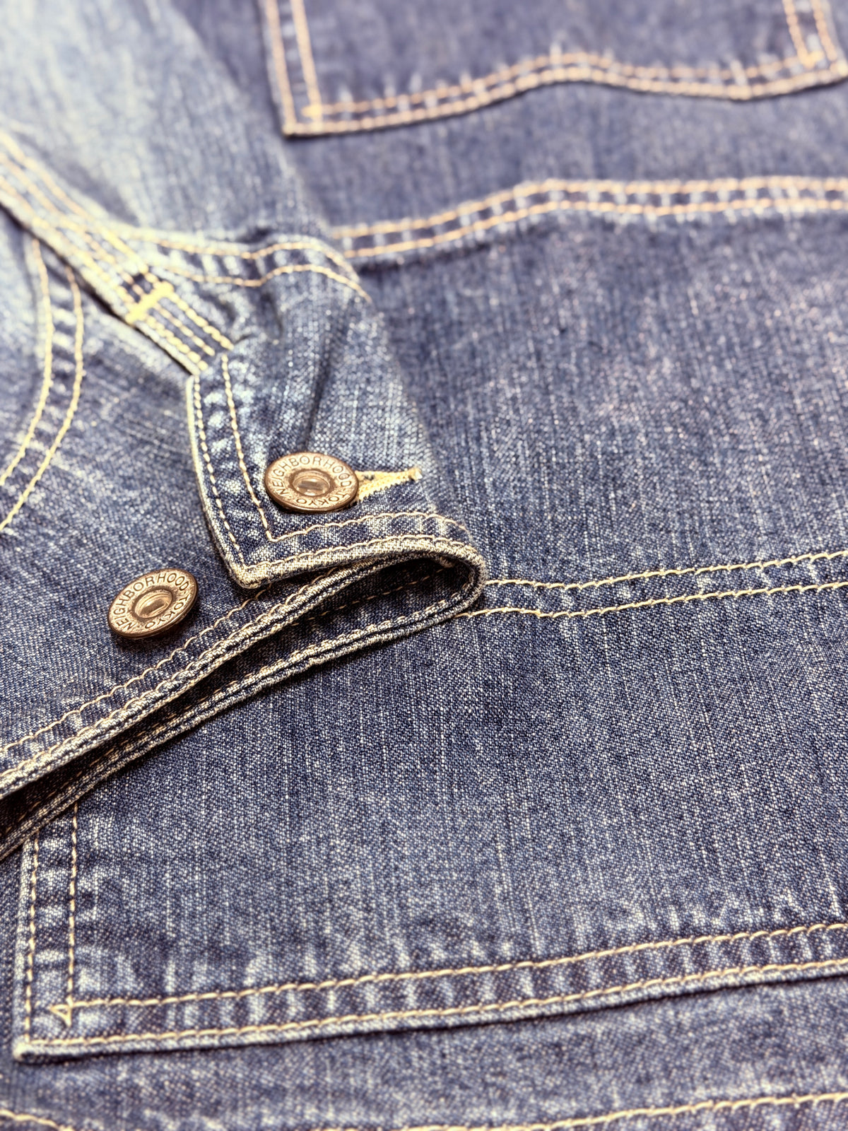 NEIGHBORHOOD M&M WASHED DENIM COVERALL JACKET  262AQMMN-JKM01