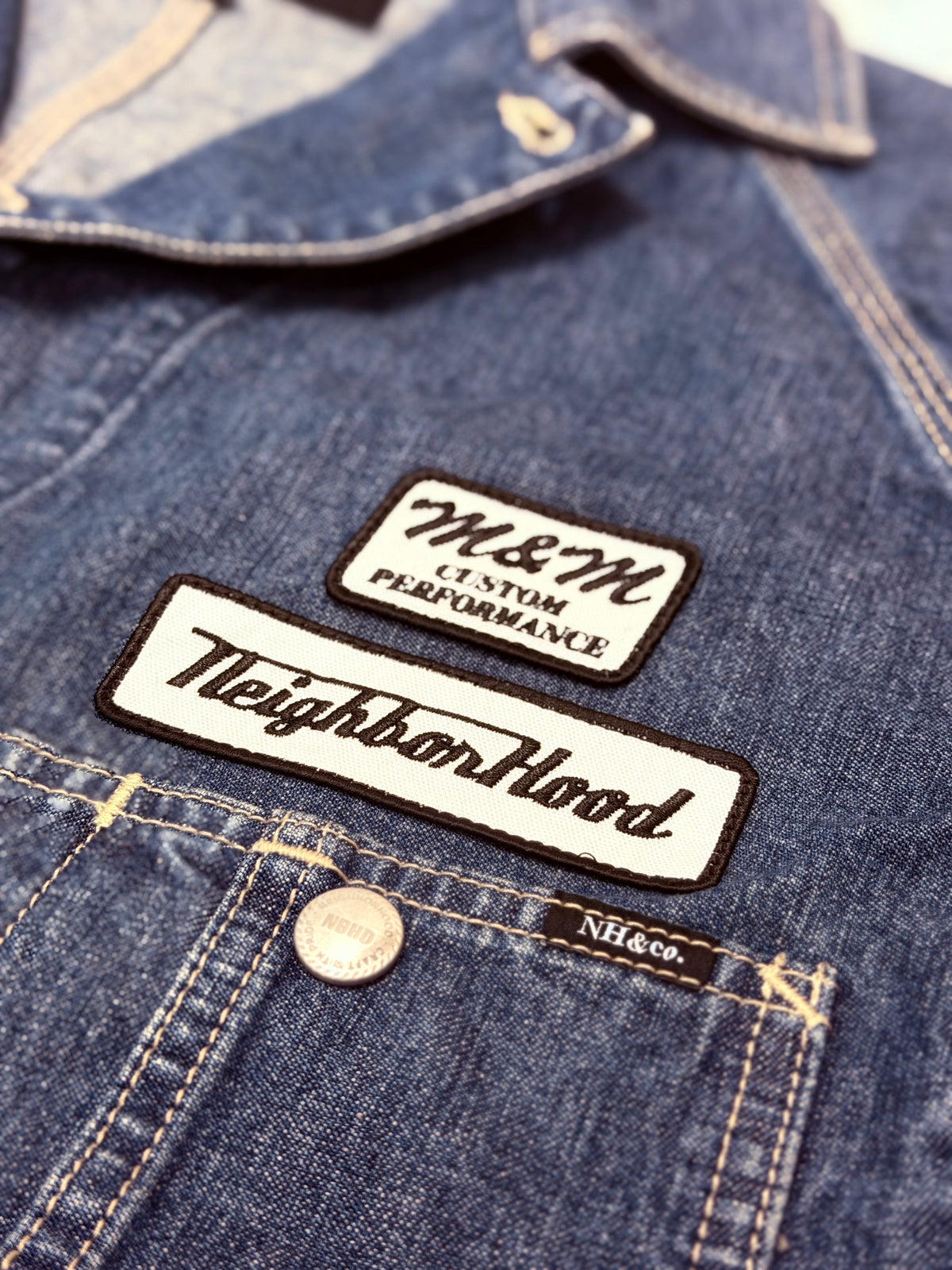 NEIGHBORHOOD M&M WASHED DENIM COVERALL JACKET  262AQMMN-JKM01