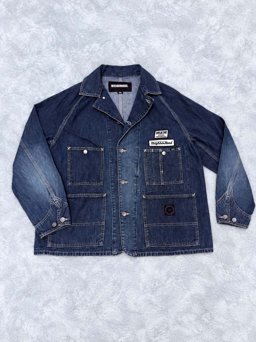 NEIGHBORHOOD M&M WASHED DENIM COVERALL JACKET  262AQMMN-JKM01