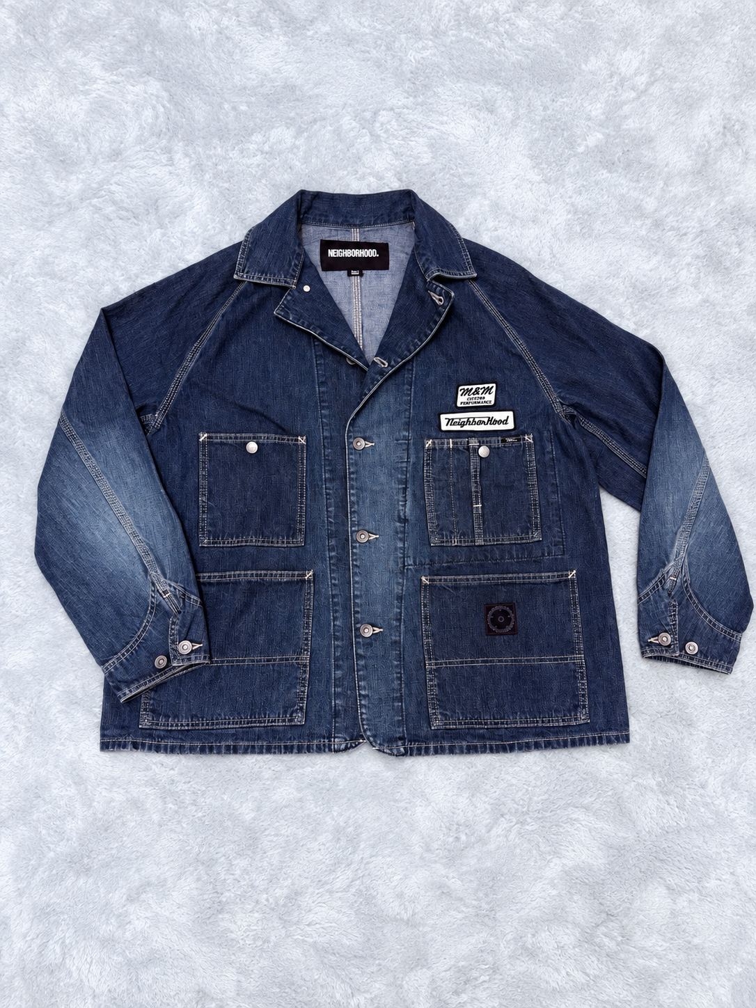 NEIGHBORHOOD M&M WASHED DENIM COVERALL JACKET  262AQMMN-JKM01