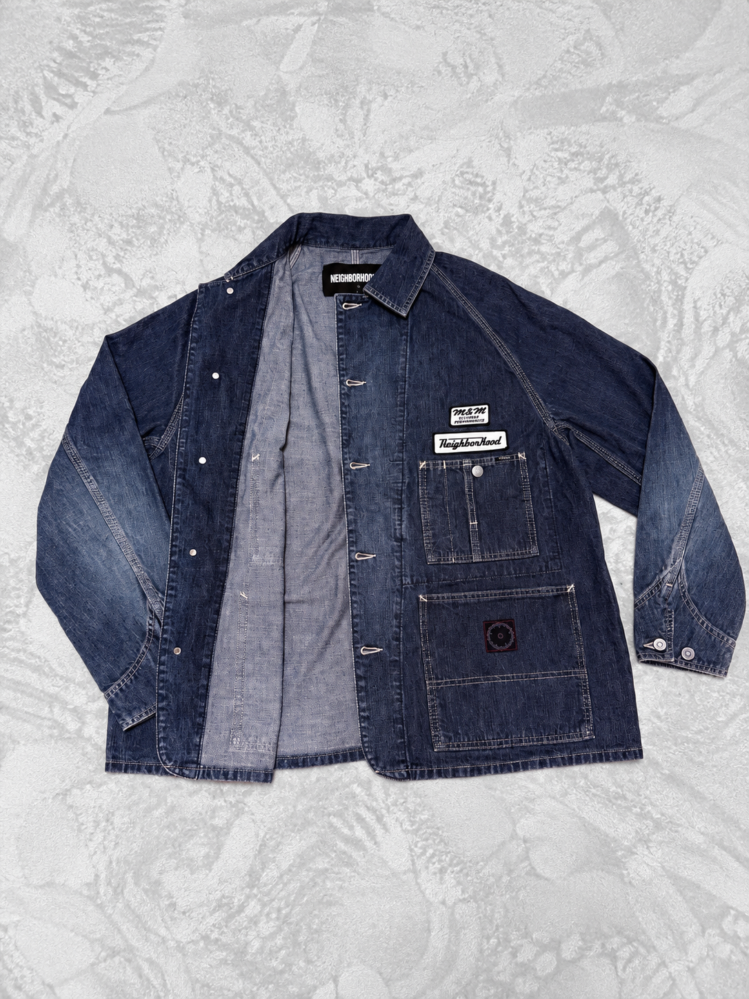 NEIGHBORHOOD M&M WASHED DENIM COVERALL JACKET  262AQMMN-JKM01