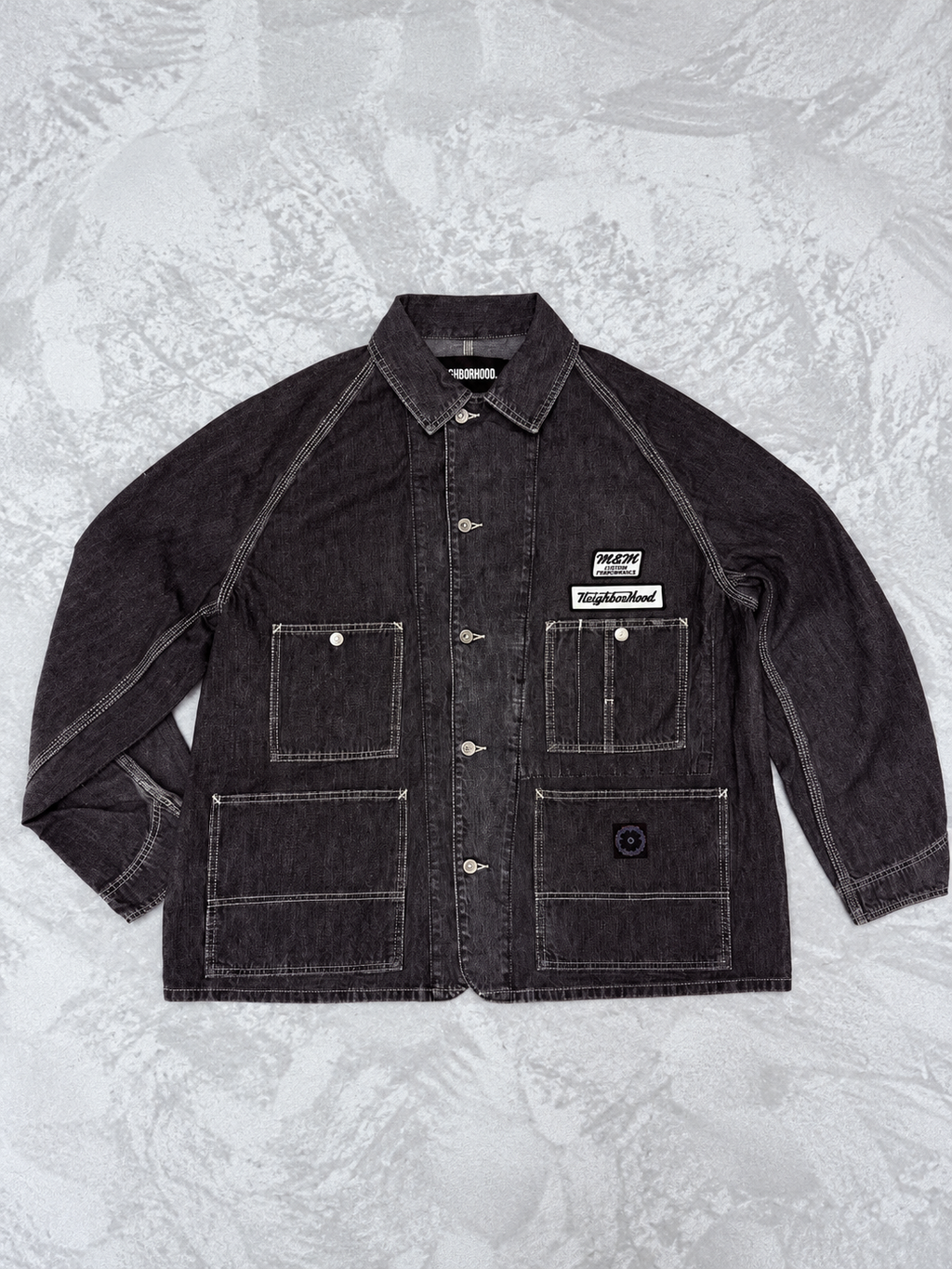 NEIGHBORHOOD M&M WASHED DENIM COVERALL JACKET  262AQMMN-JKM01