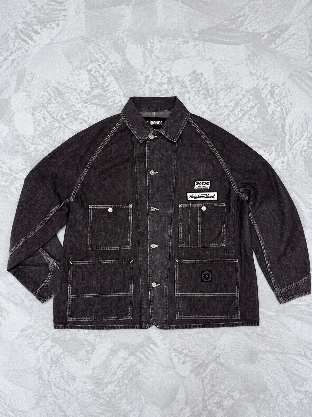 NEIGHBORHOOD M&M WASHED DENIM COVERALL JACKET  262AQMMN-JKM01
