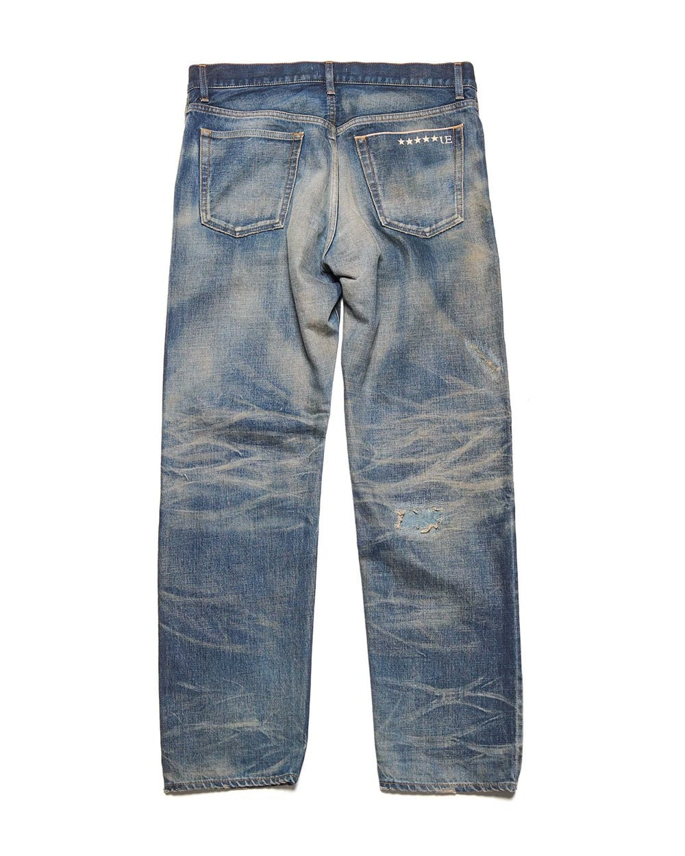U.E. DAMAGED DENIM REGULAR-FIT JEANS UE-262026