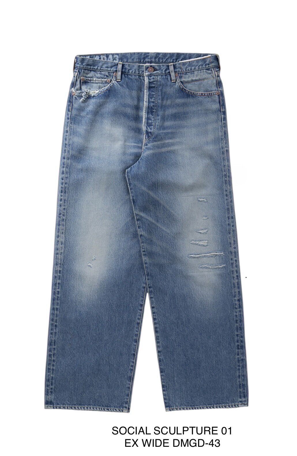 VISVIM SOCIAL SCULPTURE 01 EX WIDE DENIM PANTS 0126105005007