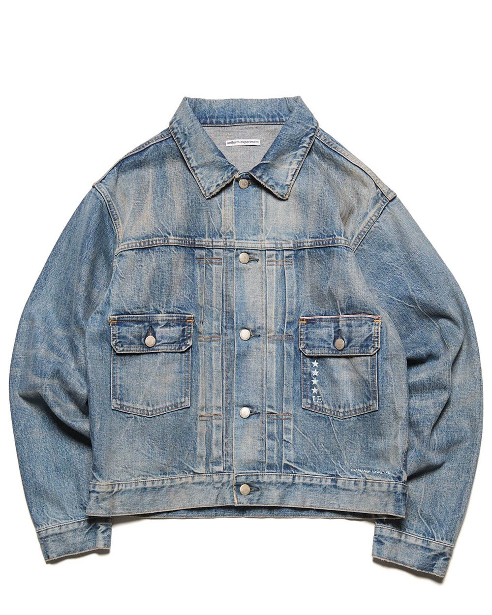U.E. DAMAGED DENIM TRUCKER JACKET UE-262024