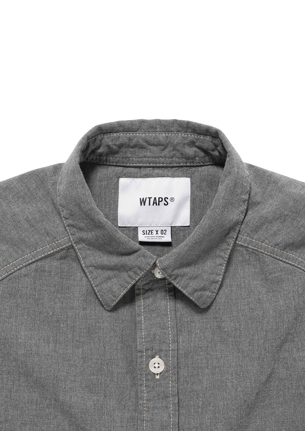 WTAPS CB LS COTTON CHAMBRAY SHIRT 262WVDT-SHM05