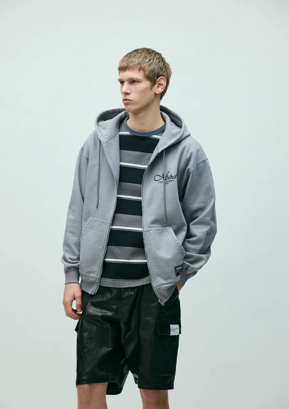 NEIGHBORHOOD STAPLE SWEAT ZIP HOODIE LS 261UWNH-CSM09