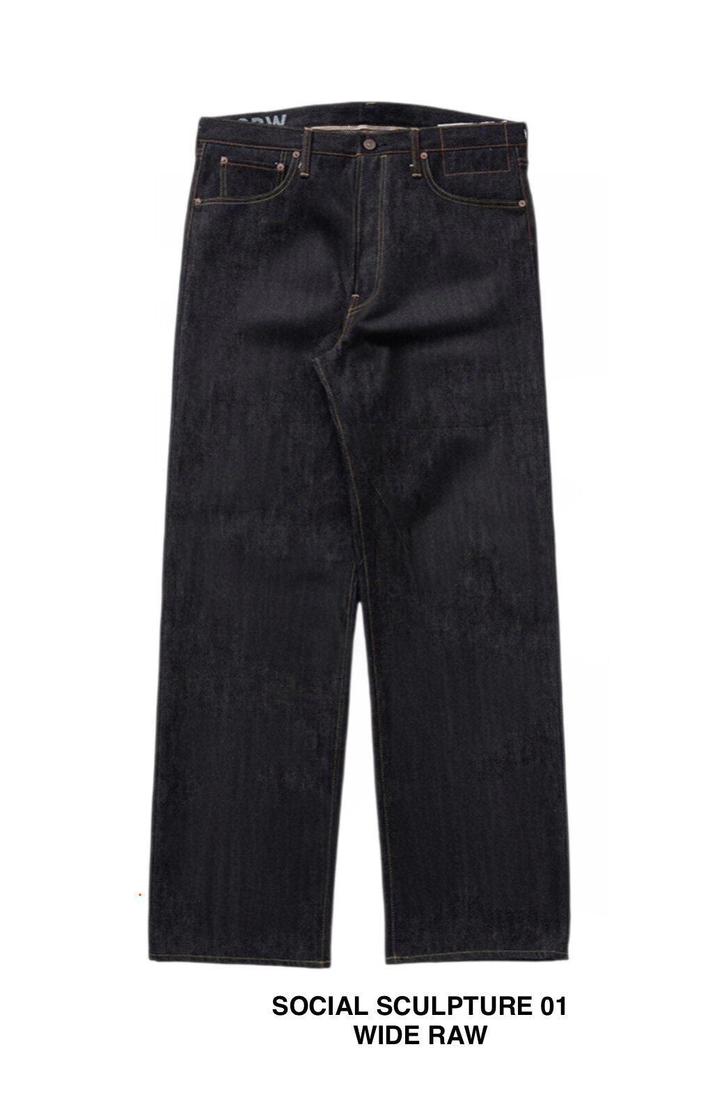 VISVIM SOCIAL SCULPTURE 01 WIDE RAW DENIM PANTS 0126105005001