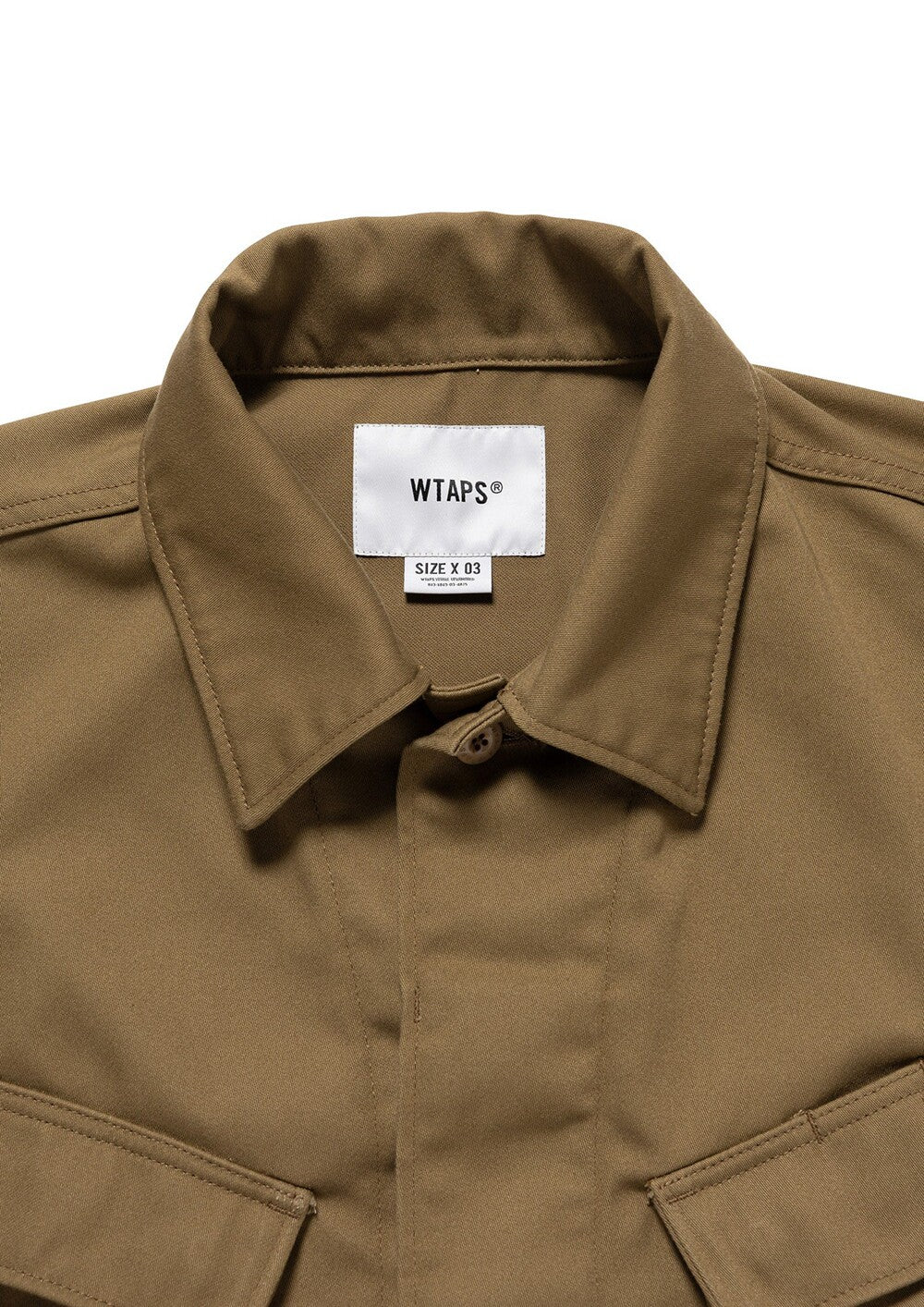 WTAPS JMOD 01 LS CTPL SATIN SHIRT 262WVDT-SHM03