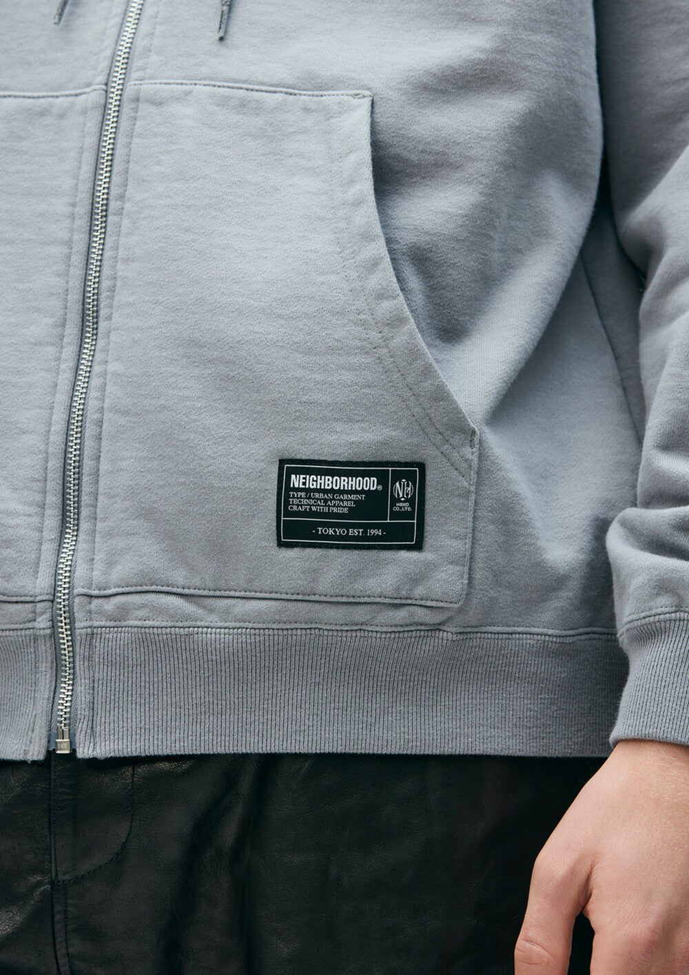 NEIGHBORHOOD STAPLE SWEAT ZIP HOODIE LS 261UWNH-CSM09