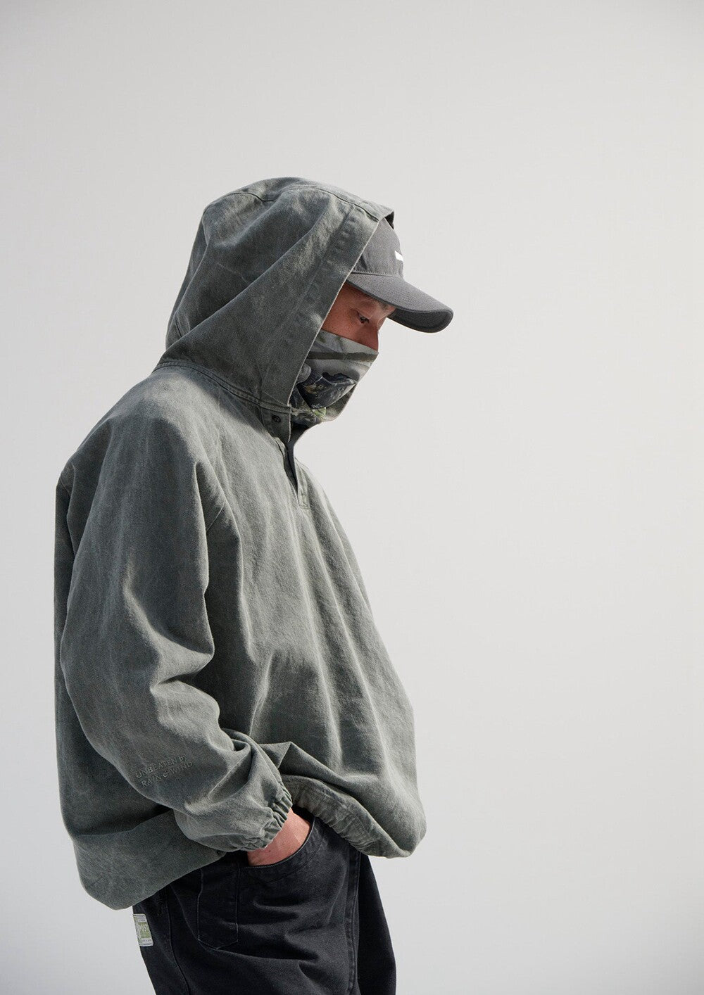 DESCENDANT MOLE HOODED LS SHIRT PIGMENT DYE 262WVDS-SHM04