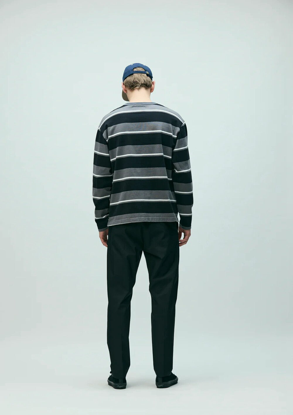 NEIGHBORHOOD BORDER CREW NECK LS 261UWNH-CSM12