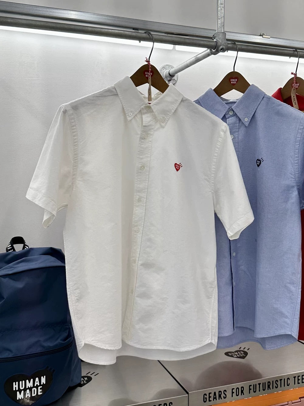 HUMAN MADE OXFORD BD SHORT SLEEVE SHIRT HM31SH035