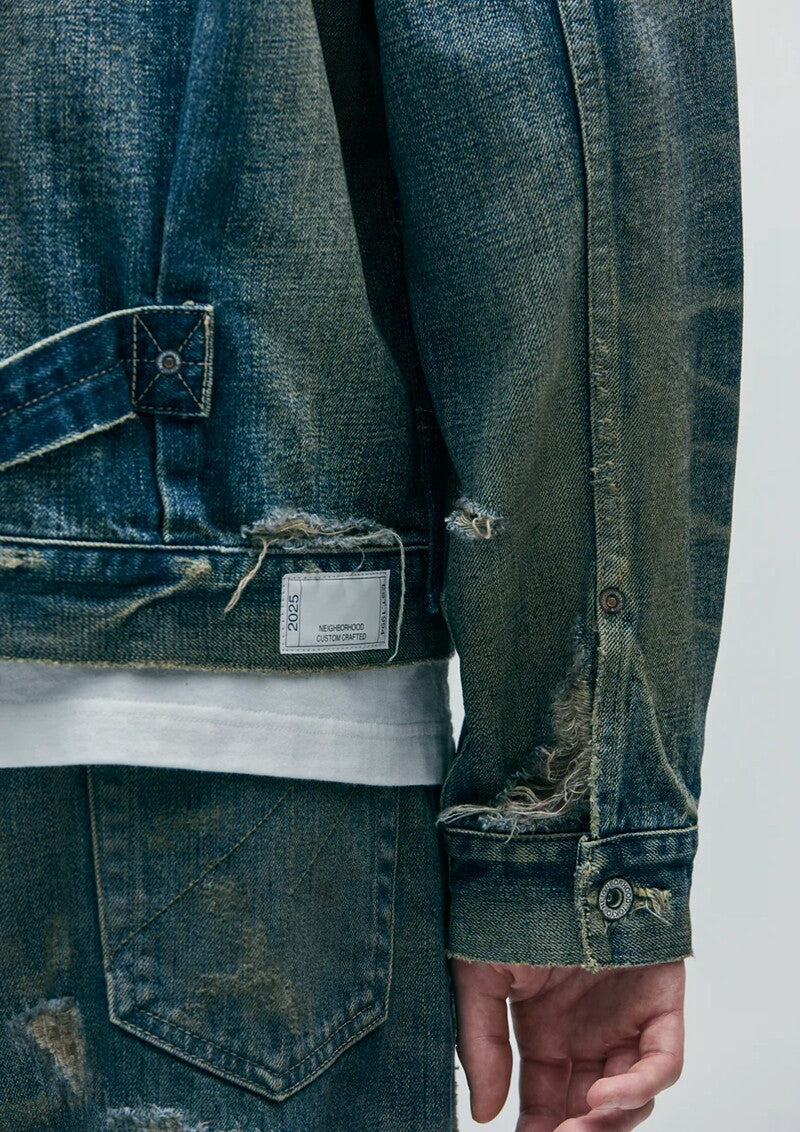 NEIGHBORHOOD SAVAGE DENIM TYPE-1 JACKET 252XBNH-JKM02