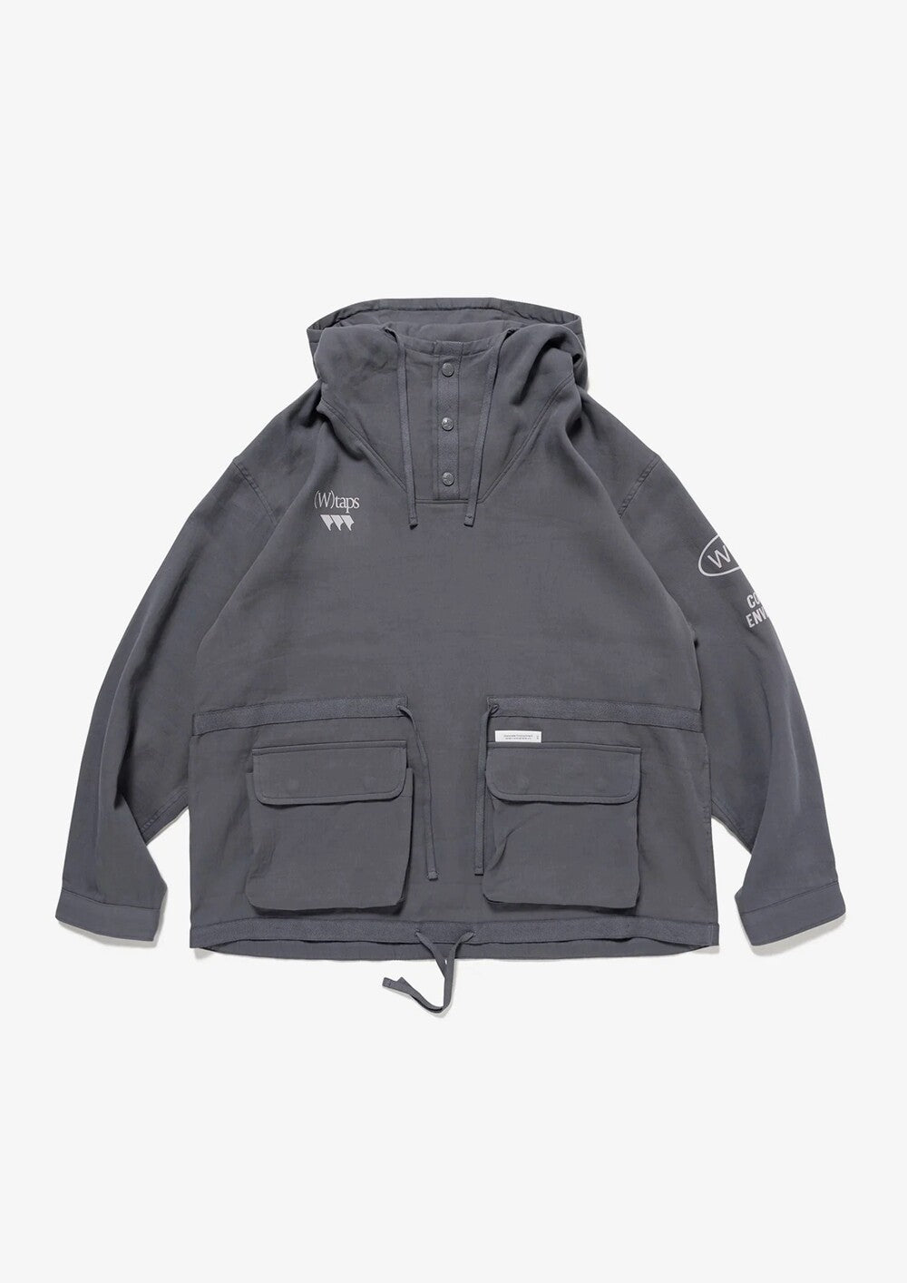 WTAPS CHAMBER TWILL HOODED PULLOVER SHIRT 261CWDT-SHM04