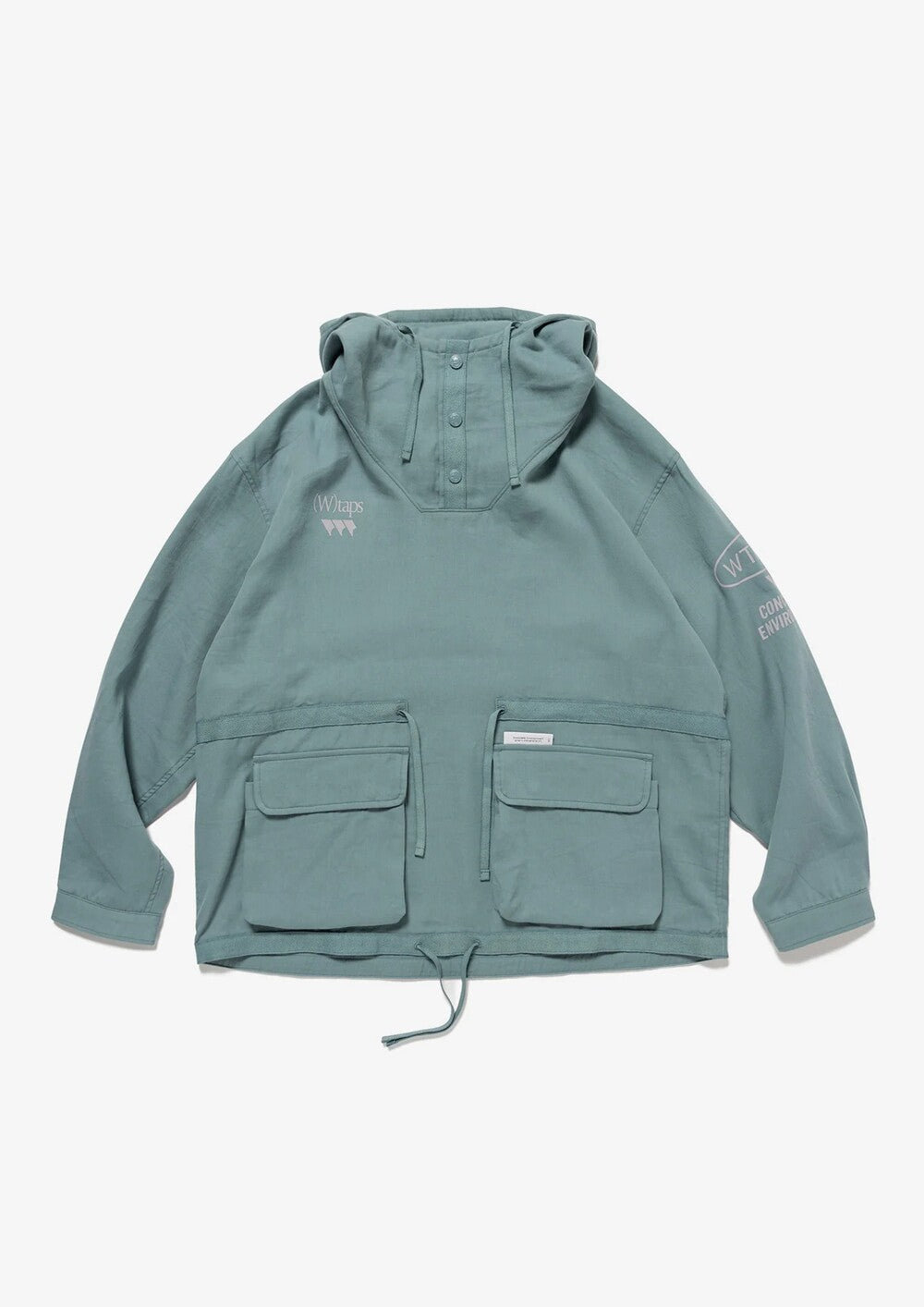 WTAPS CHAMBER TWILL HOODED PULLOVER SHIRT 261CWDT-SHM04