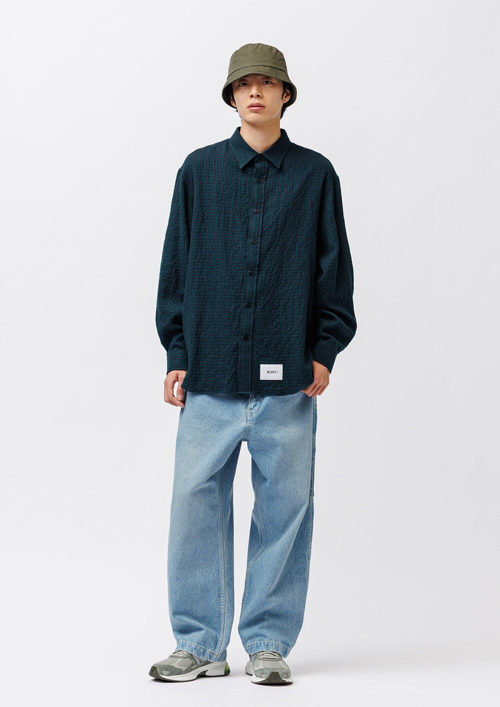 WTAPS TXT 04 LS CTWO TWEED TEXTILE SHIRT 262TQDT-SHM05