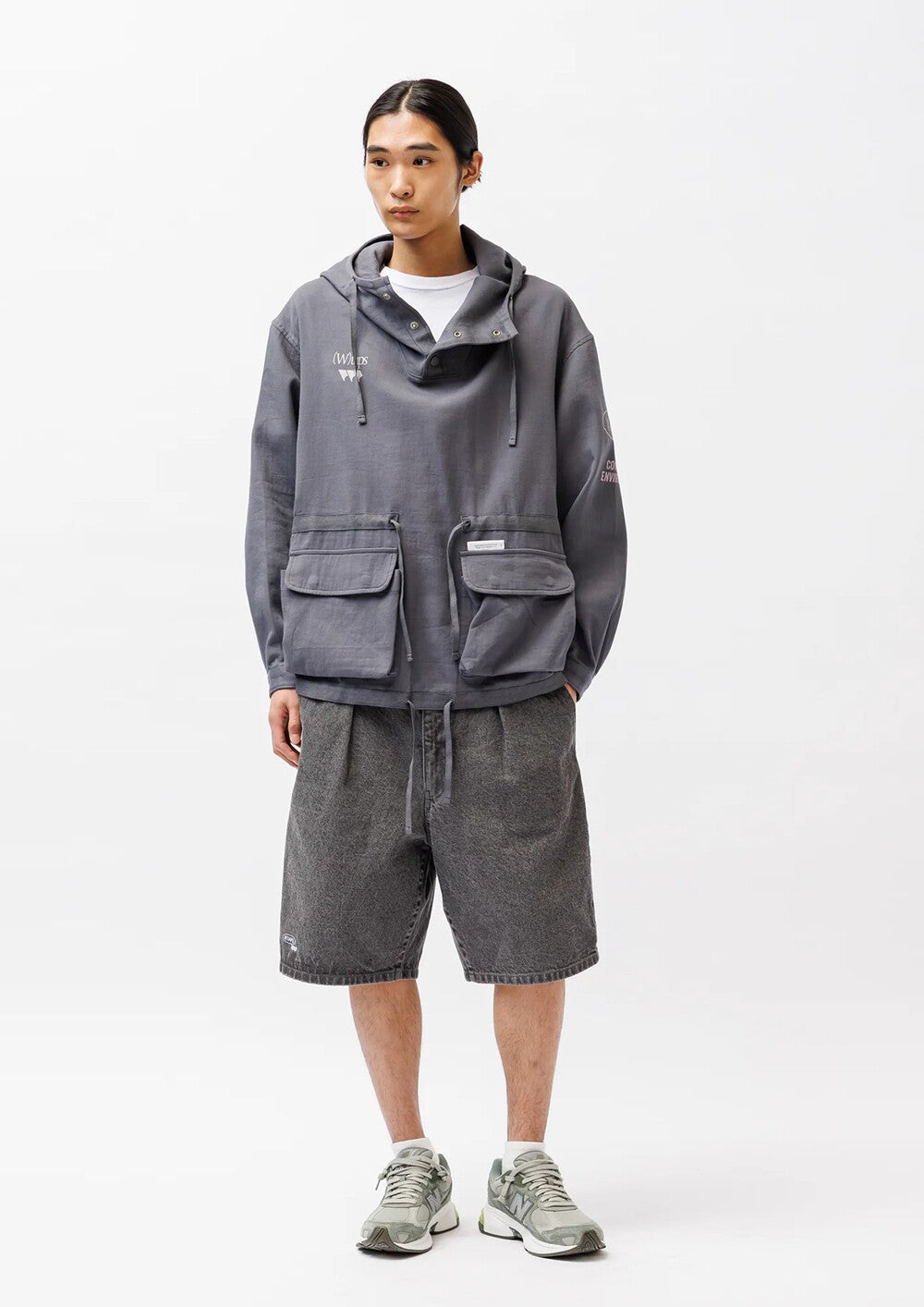WTAPS CHAMBER TWILL HOODED PULLOVER SHIRT 261CWDT-SHM04