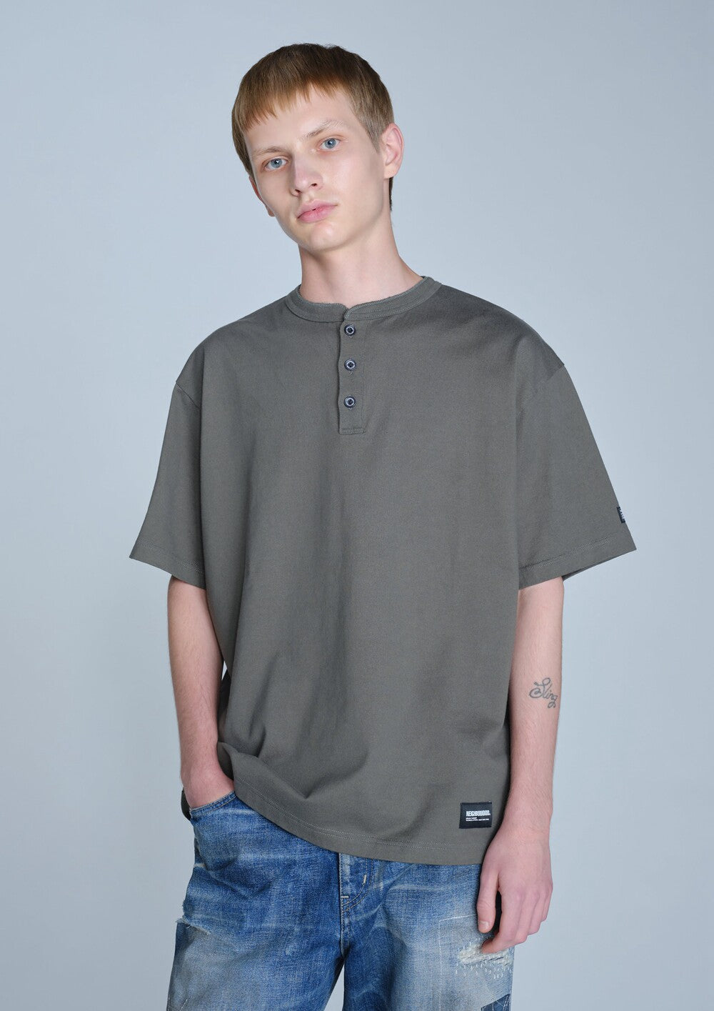 NEIGHBORHOOD CLASSIC HENLEY NECK SS 262FPNH-CSM07