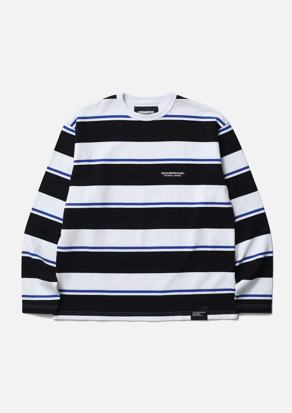NEIGHBORHOOD BORDER CREW NECK LS 261UWNH-CSM12