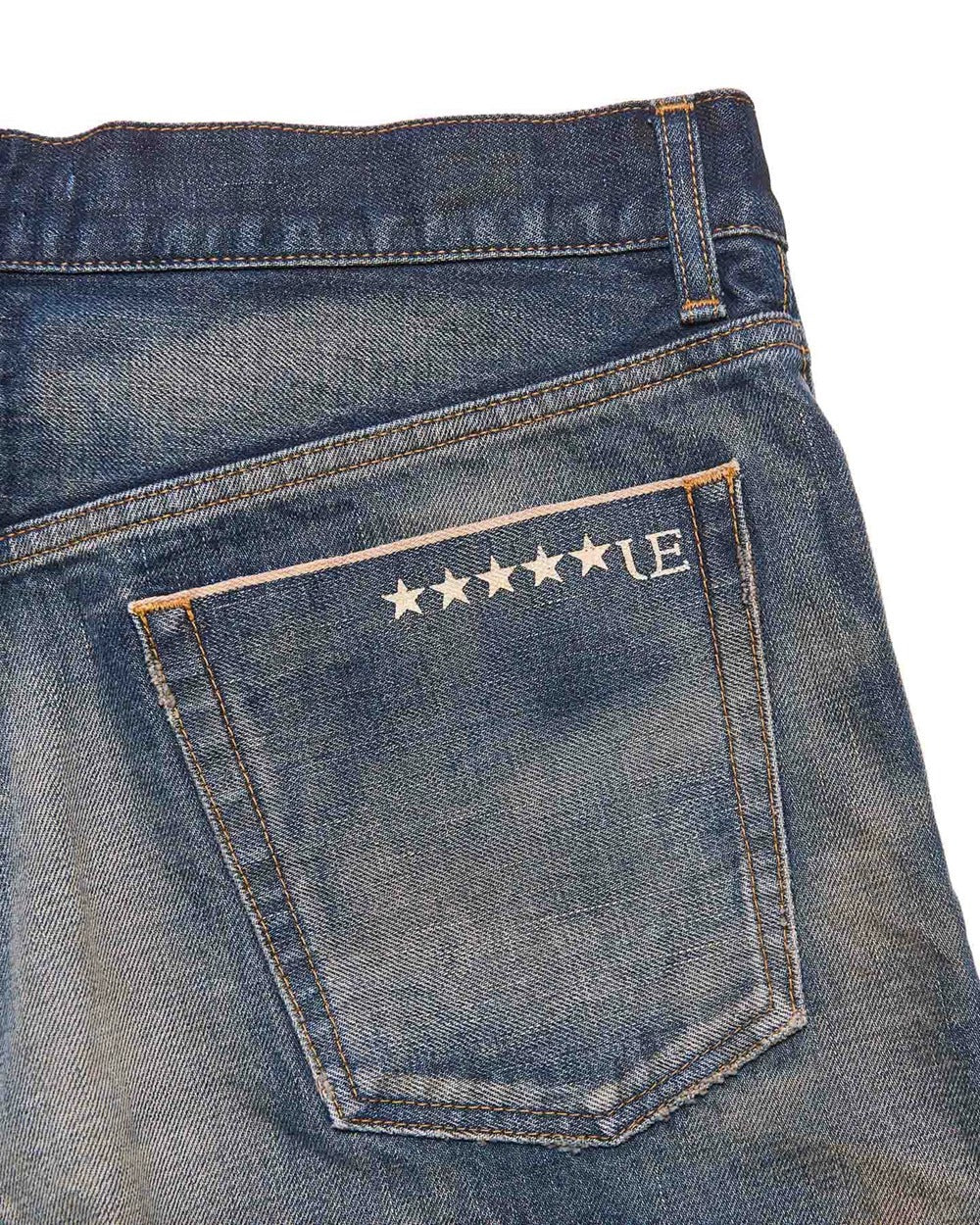 U.E. DAMAGED DENIM REGULAR-FIT JEANS UE-262026