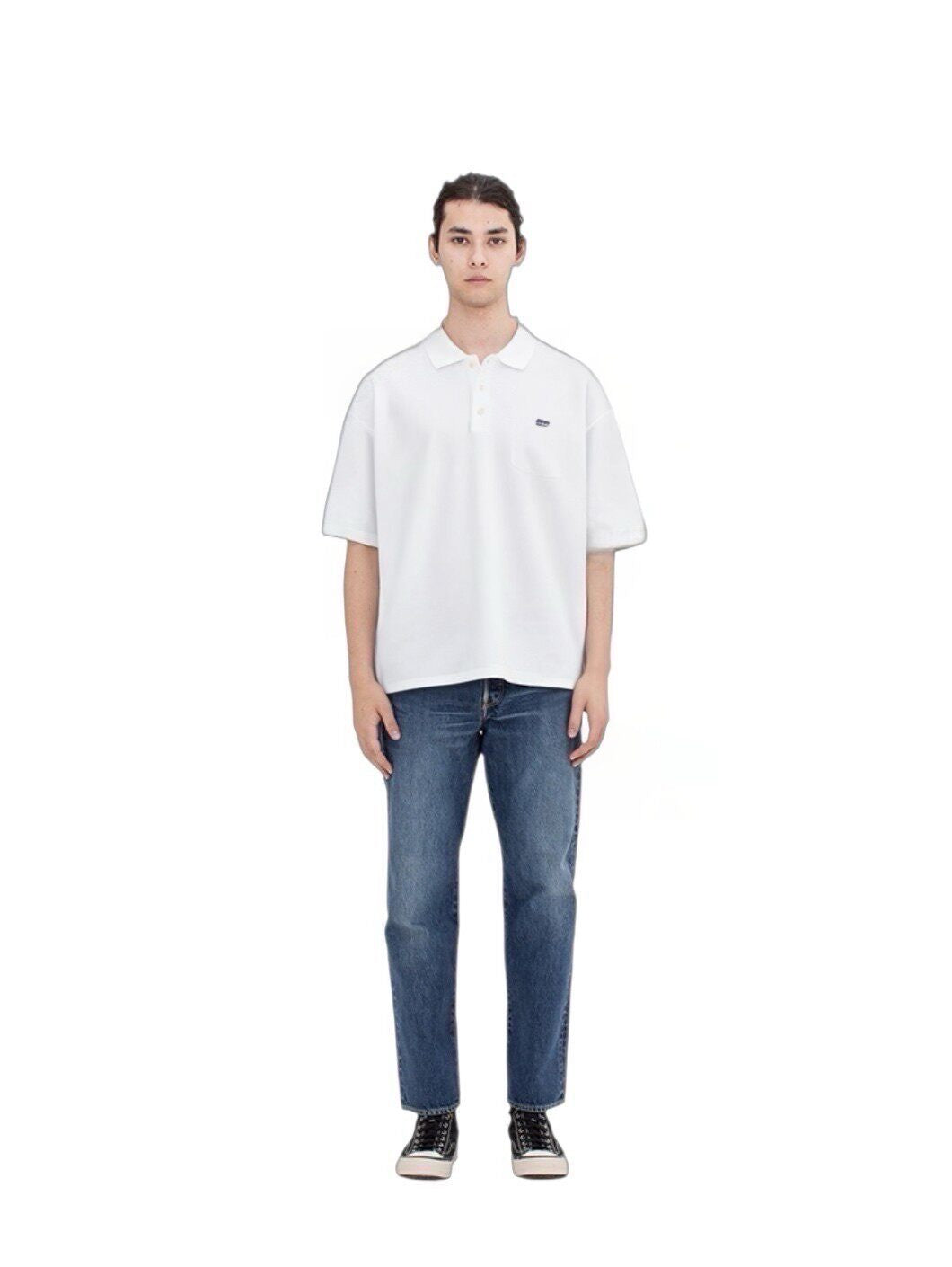 VISVIM MONDO WELLER S/S DMGD POLO SHIRT 0126105010020