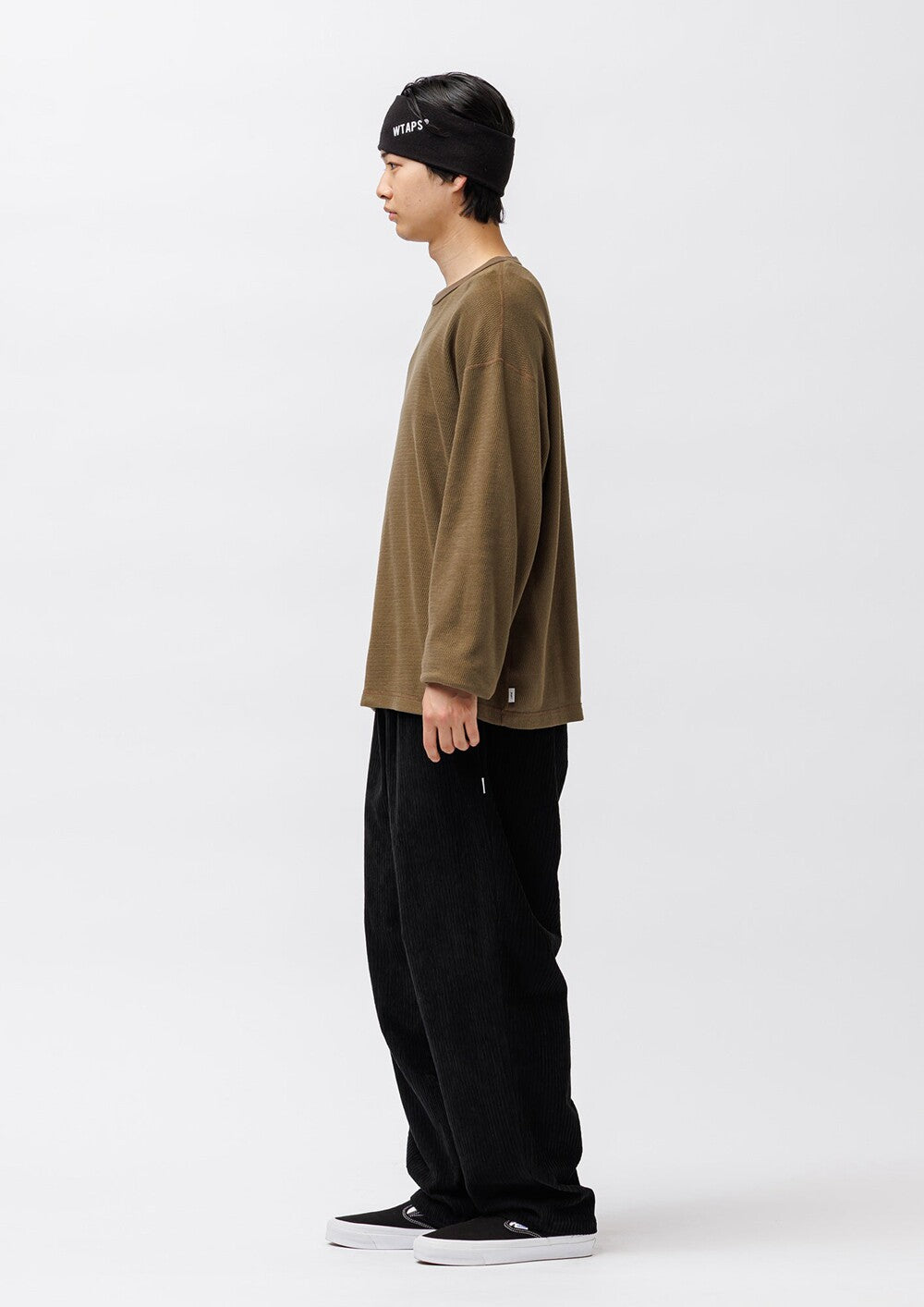 WTAPS WAFFLE STANDARD LS COTTON T-SHIRT 262ATDT-CSM28