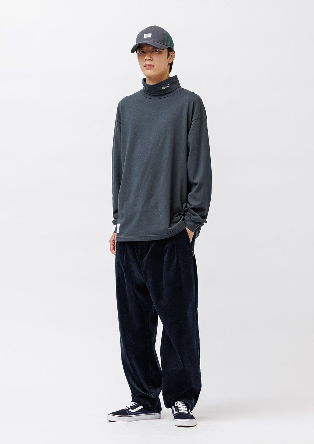 WTAPS WIDE NECK LS CTPL T-SHIRT 262ATDT-CSM26