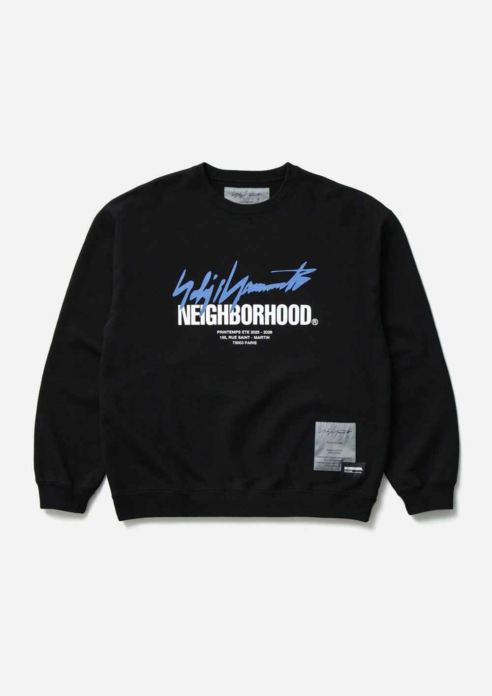 NEIGHBORHOOD x YOHJI YAMAMOTO SWEATSHIRT 252UWYYN-CSM01S